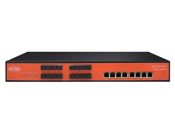 16SFP+8GE Gigabit rack-mountable Fiber Ethernet Switch
