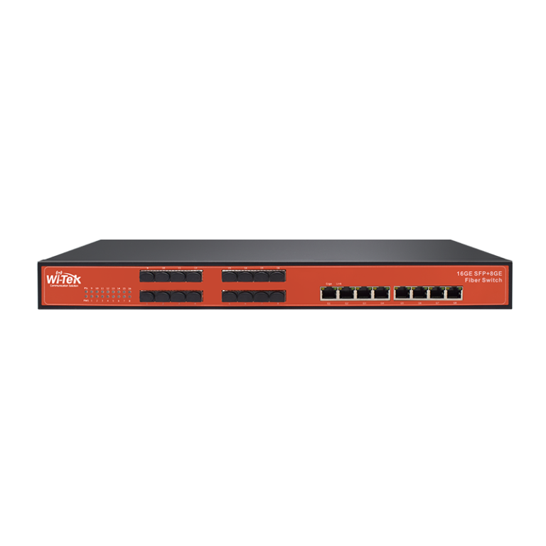 WI-TEK Ethernet Switch(16GE SFP + 8GE Fiber Switch)